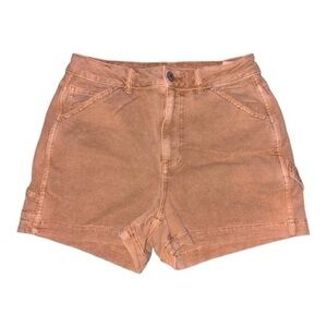 American Eagle High-Rise Boyfriend Cargo Shorts Size 2 Tan